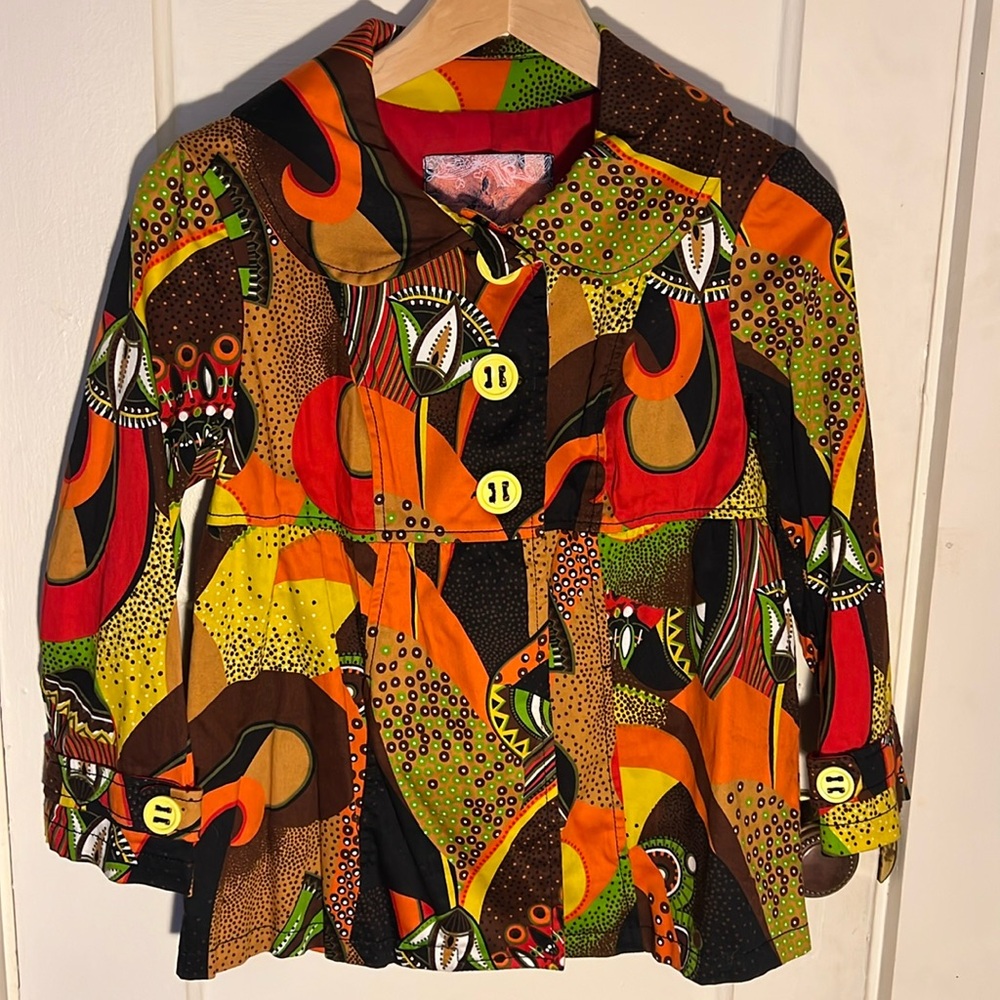 Colorful Zara empire style blazer jacket